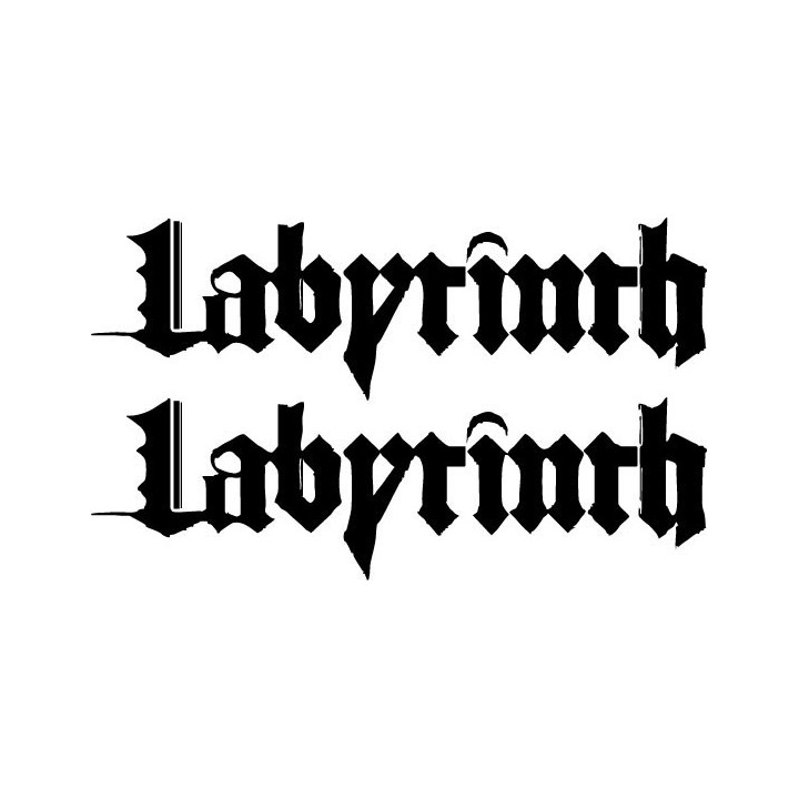 Labyrinth Stickers – Power Metal Band Decals (2-Pack)