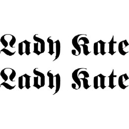 Lady Kate Stickers – Music Artist Decals (2-Pack)