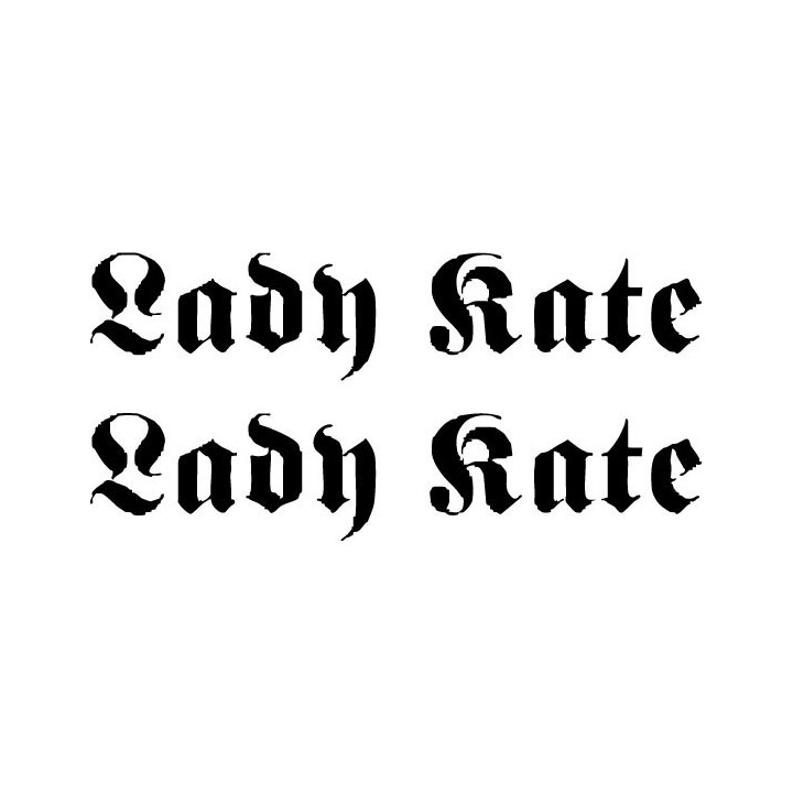 Lady Kate Stickers – Music Artist Decals (2-Pack)