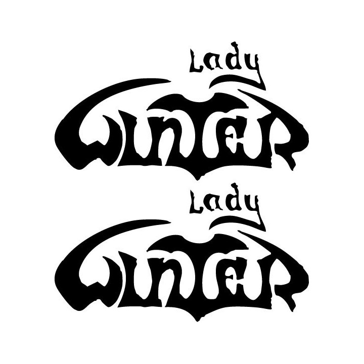 Lady Winter Band Stickers – Metal Music Decals (2-Pack)