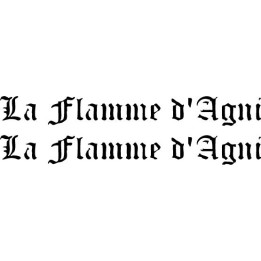La Flamme d'Agni Stickers – Gothic Rock Decals (2-Pack)