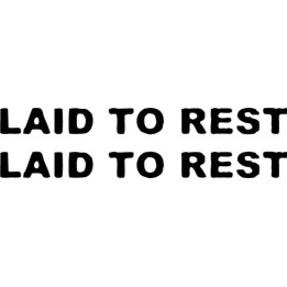 Laid to Rest Stickers – Metalcore Band Decals (2-Pack)