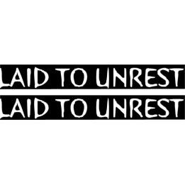 Laid to Unrest Stickers – Hardcore Punk Decals (2-Pack)