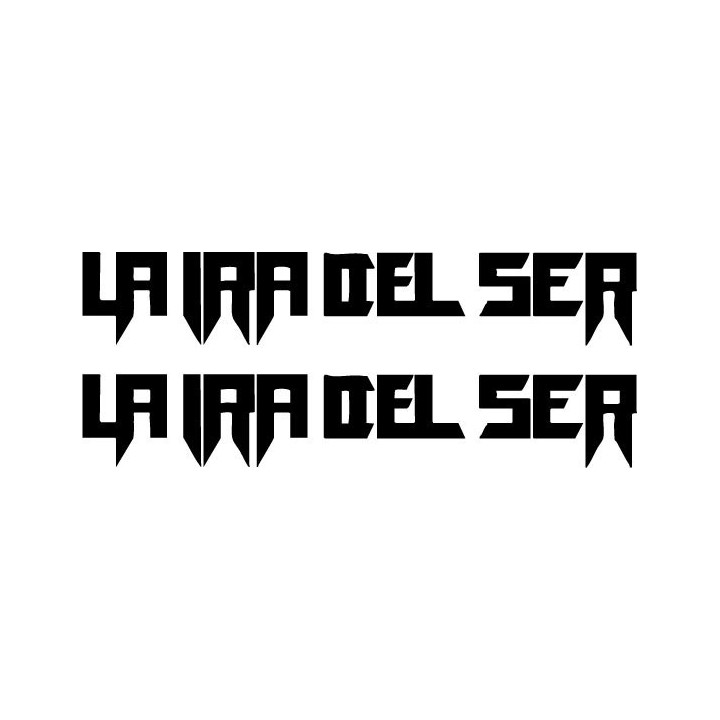 La Ira Del Ser Stickers – Spanish Metal Decals (2-Pack)