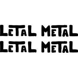 Letal Metal Stickers – Spanish Thrash Metal Decals (2-Pack)