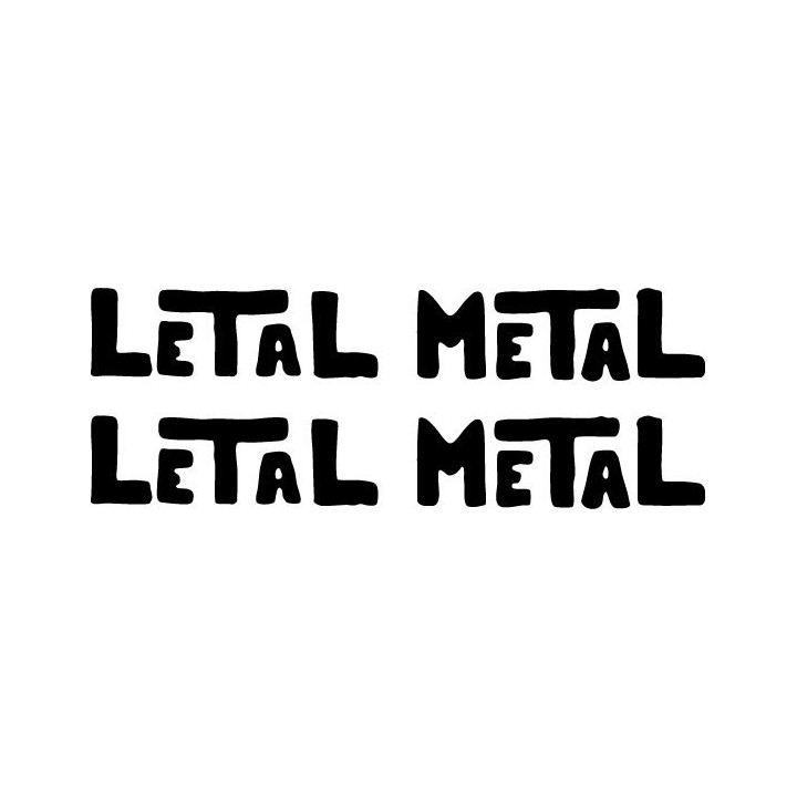 Letal Metal Stickers – Spanish Thrash Metal Decals (2-Pack)