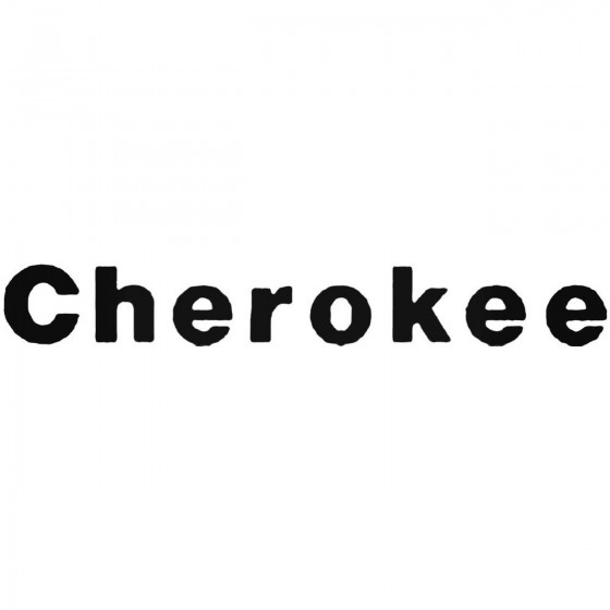 Jeep Cherokee Vinyl Decal