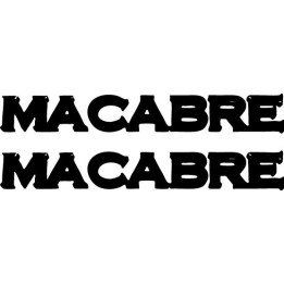 Macabre Band Stickers – Death Metal Decals (2-Pack)