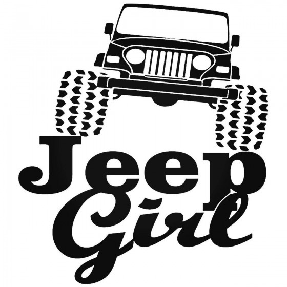 Jeep Girl 14 Decal