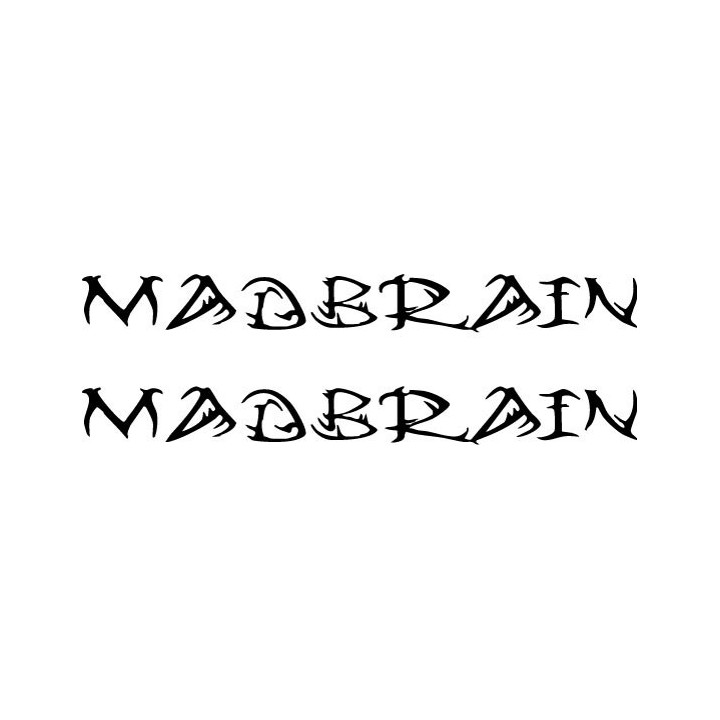 Madbrain Stickers – Ecuadorian Metal Band Decals (2-Pack)