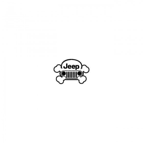 Jeep Male Skull Vinyl Decal...
