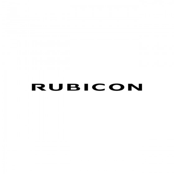 Jeep Rubicon Vinyl Decal...