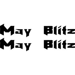 May Blitz Stickers – Hard Rock Band Decals (2-Pack)