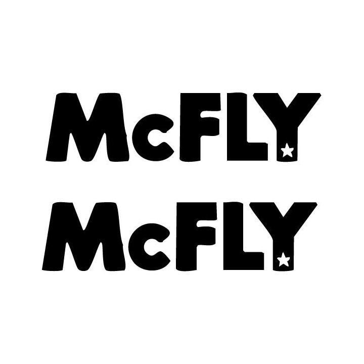 McFly Stickers – Star Logo Band Decals (2-Pack)