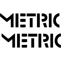 Metric Band Stickers – Indie Rock Decals (2-Pack)