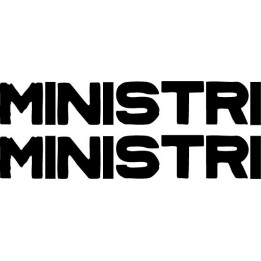 Ministri Stickers – Italian Rock Band Decals (2-Pack)
