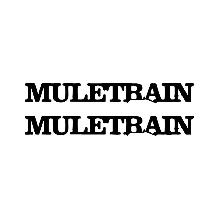 Muletrain Stickers – Punk Rock Band Decals (2-Pack)