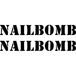 Nailbomb Stickers – Point Blank Metal Decals (2-Pack)