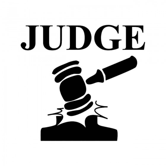 Judge Law Decal Sticker
