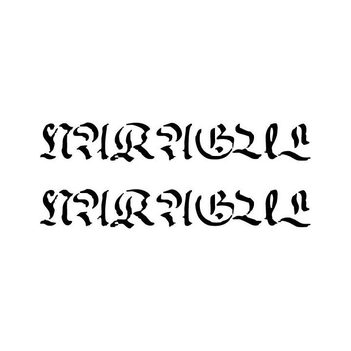Naragul Stickers – Black Metal Band Logo Decals (2-Pack)