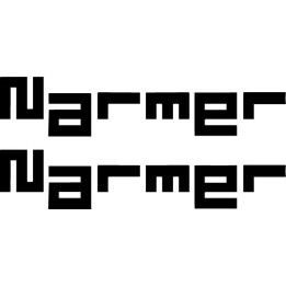 Narmer Stickers – Death Metal Band Decals (2-Pack)