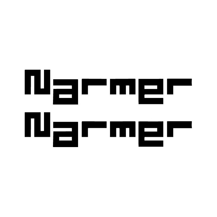 Narmer Stickers – Death Metal Band Decals (2-Pack)