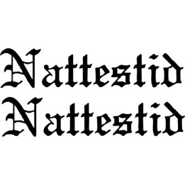 Nattestid Stickers – Black Metal Band Decals (2-Pack)