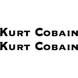 Kurt Cobain Stickers – Nirvana Grunge Rock Decals (2-Pack)