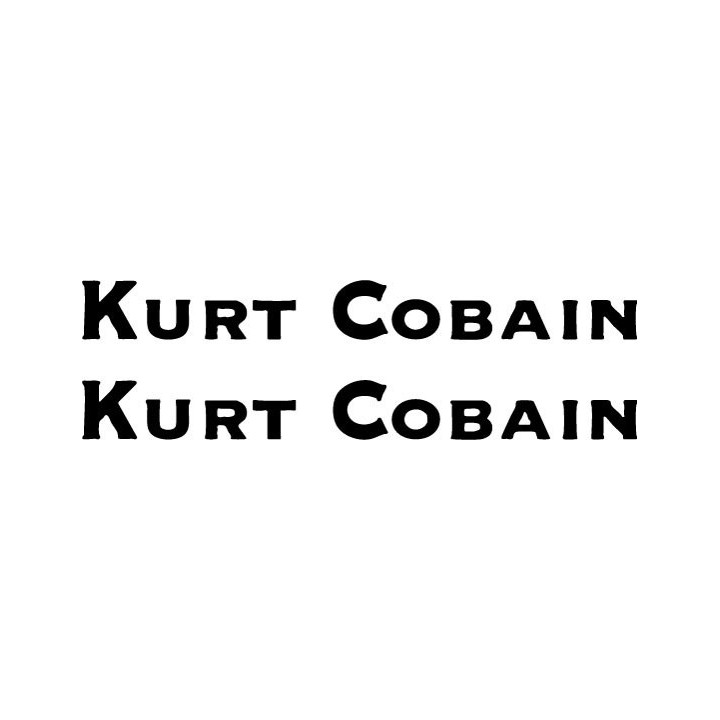 Kurt Cobain Stickers – Nirvana Grunge Rock Decals (2-Pack)