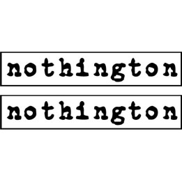 Nothington Stickers – Punk Rock Band Decals (2-Pack)