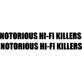 Notorious Hi-Fi Killers Stickers – Rock Band Decals (2-Pack)