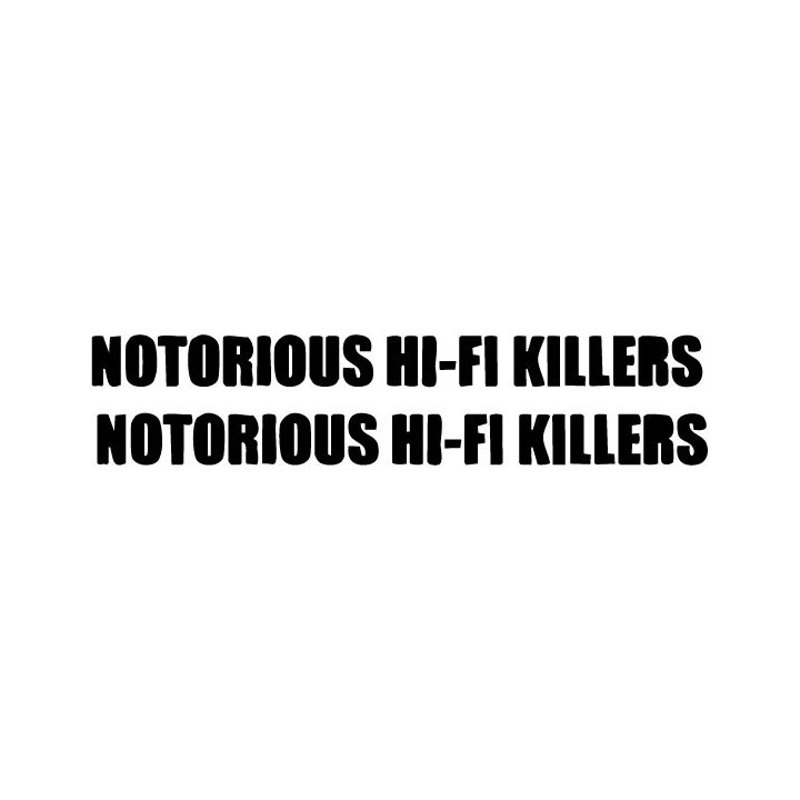 Notorious Hi-Fi Killers Stickers – Rock Band Decals (2-Pack)