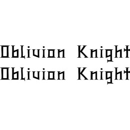 Oblivion Knight Stickers – Metal Band Decals (2-Pack)