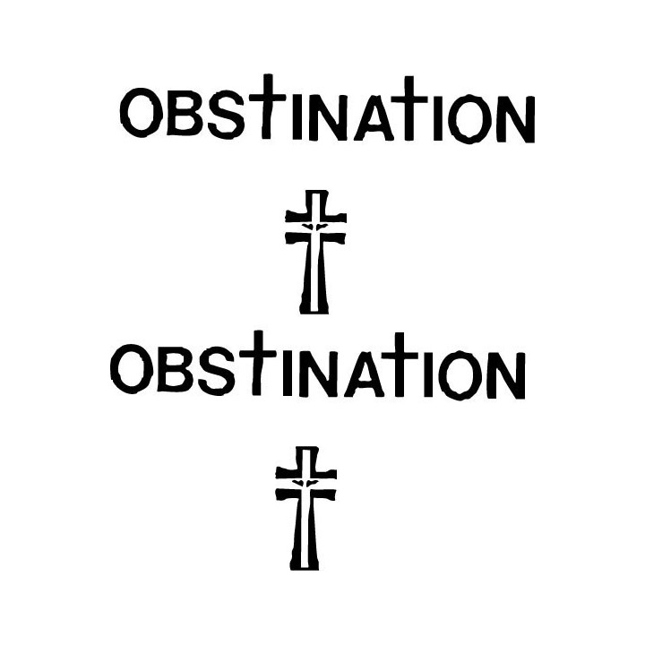Obstination Stickers – Death Metal Band Decals (2-Pack)