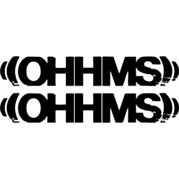 Ohhms Stickers – Sludge Metal Band Decals (2-Pack)
