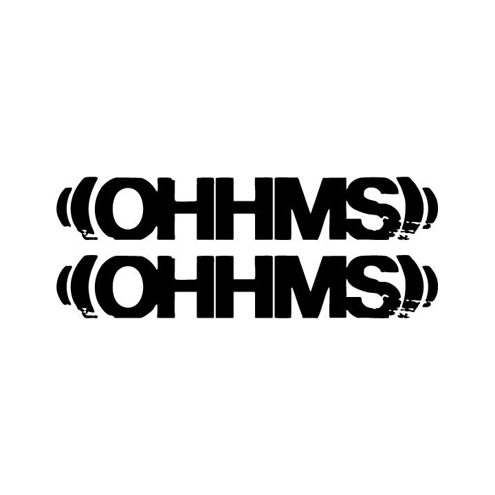 Ohhms Stickers – Sludge Metal Band Decals (2-Pack)