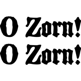 O Zorn! Stickers – Stoner Metal Band Decals (2-Pack)