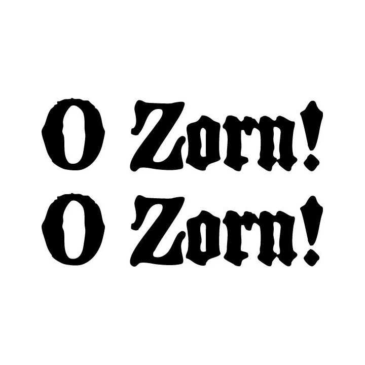 O Zorn! Stickers – Stoner Metal Band Decals (2-Pack)