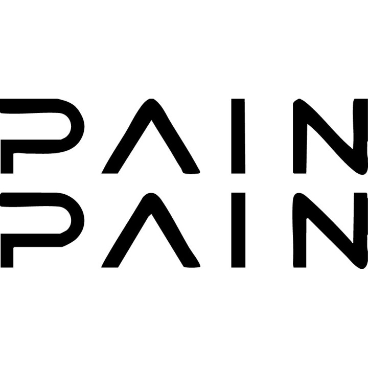 Pain Band Stickers – Industrial Metal Decals (2-Pack)
