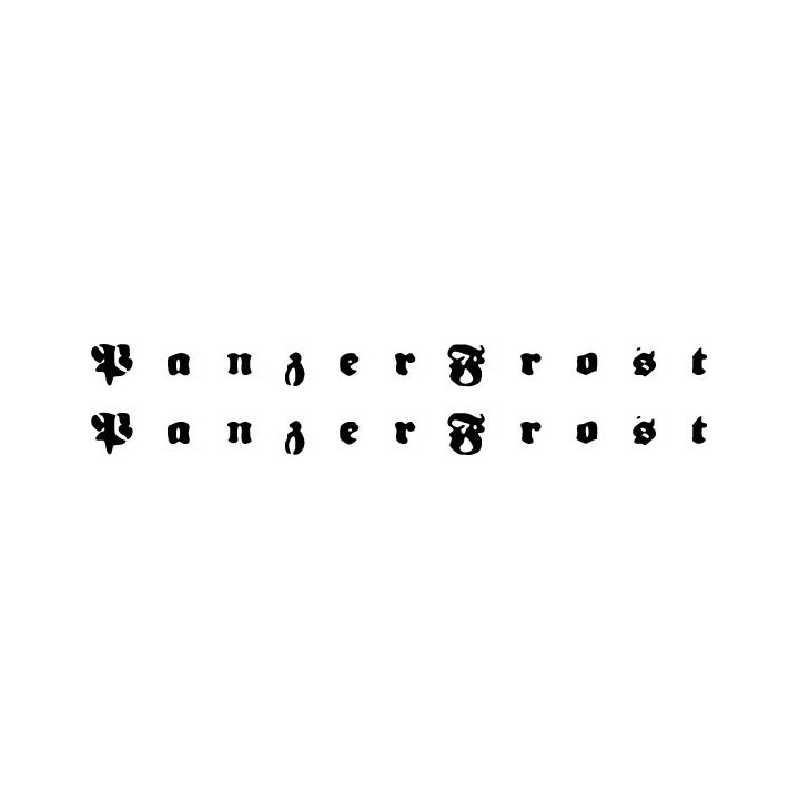 Panzerfrost Stickers – Black Metal Band Decals (2-Pack)