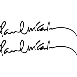 Paul McCartney Signature Stickers – Music Decals (2-Pack)