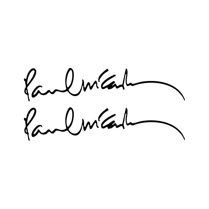 Paul McCartney Signature Stickers – Music Decals (2-Pack)