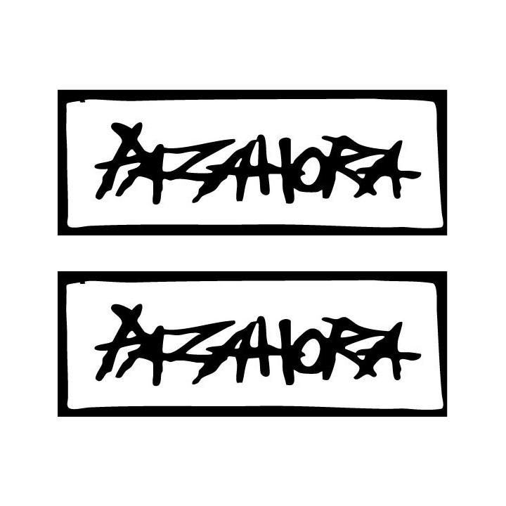 Pazahora Stickers – Crust Punk Band Decals (2-Pack)