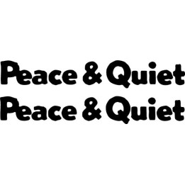Peace & Quiet Stickers – Indie Band Decals (2-Pack)