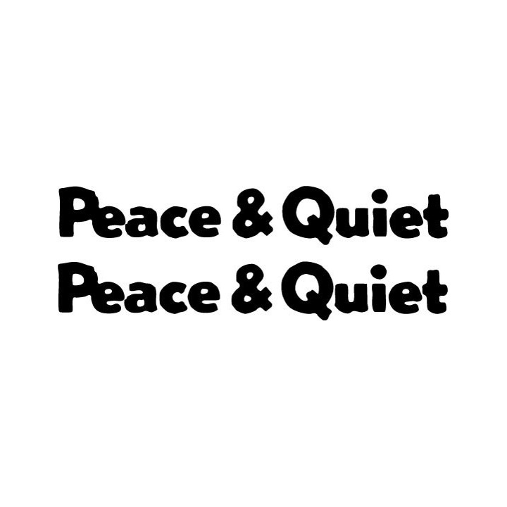 Peace & Quiet Stickers – Indie Band Decals (2-Pack)