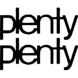 Plenty Band Stickers – Art Rock Logo Decals (2-Pack)
