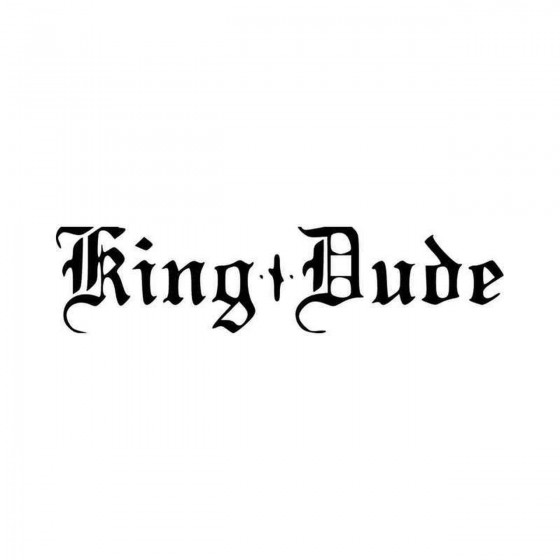 King Dude Rock Band Logo...