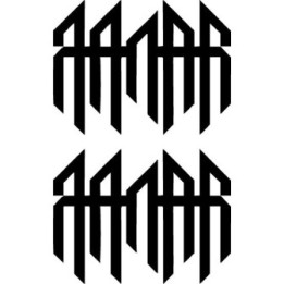 Qaanaaq Band Stickers – Metal Logo Decals (2-Pack)