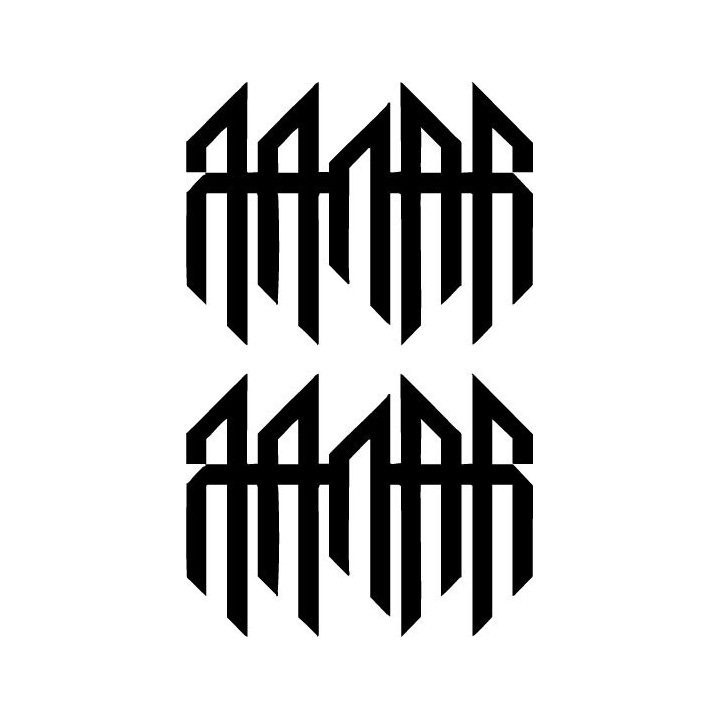 Qaanaaq Band Stickers – Metal Logo Decals (2-Pack)