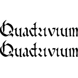 Quadrivium Stickers – Progressive Black Metal Decals (2-Pack)